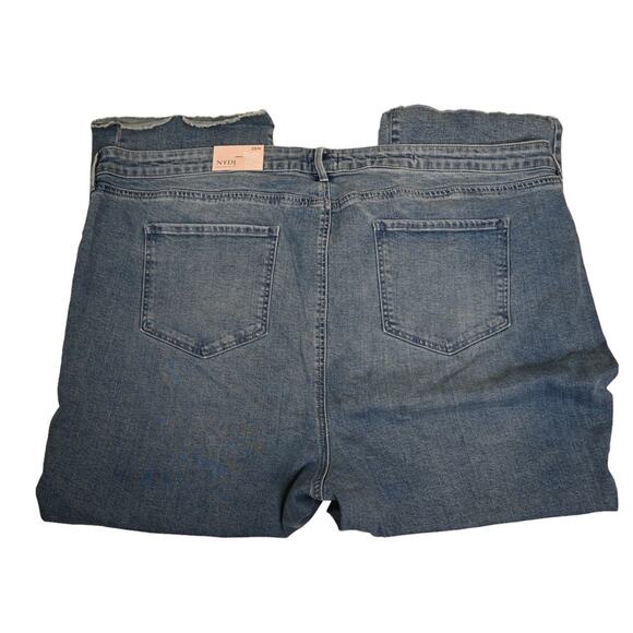 NYDJ Womens 28W High Waist Fray Hem Crop Slim Bootcut Lift Tuck Technology Jeans - Picture 6 of 14